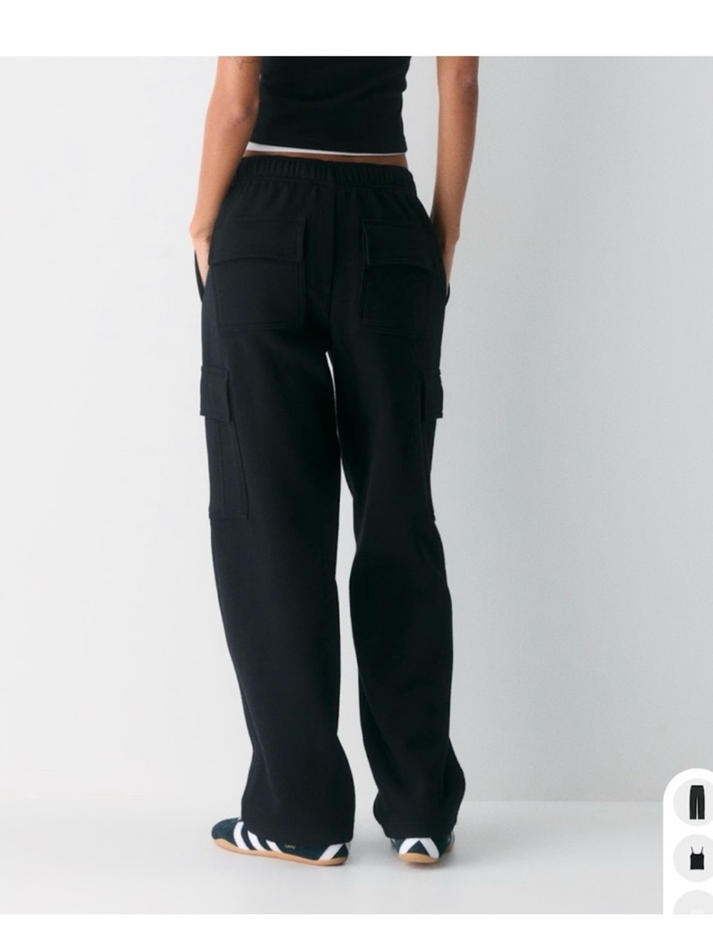 ARITZIA Sweetfleece  Mega Cargo drawstring wide leg sweatpants size extra small